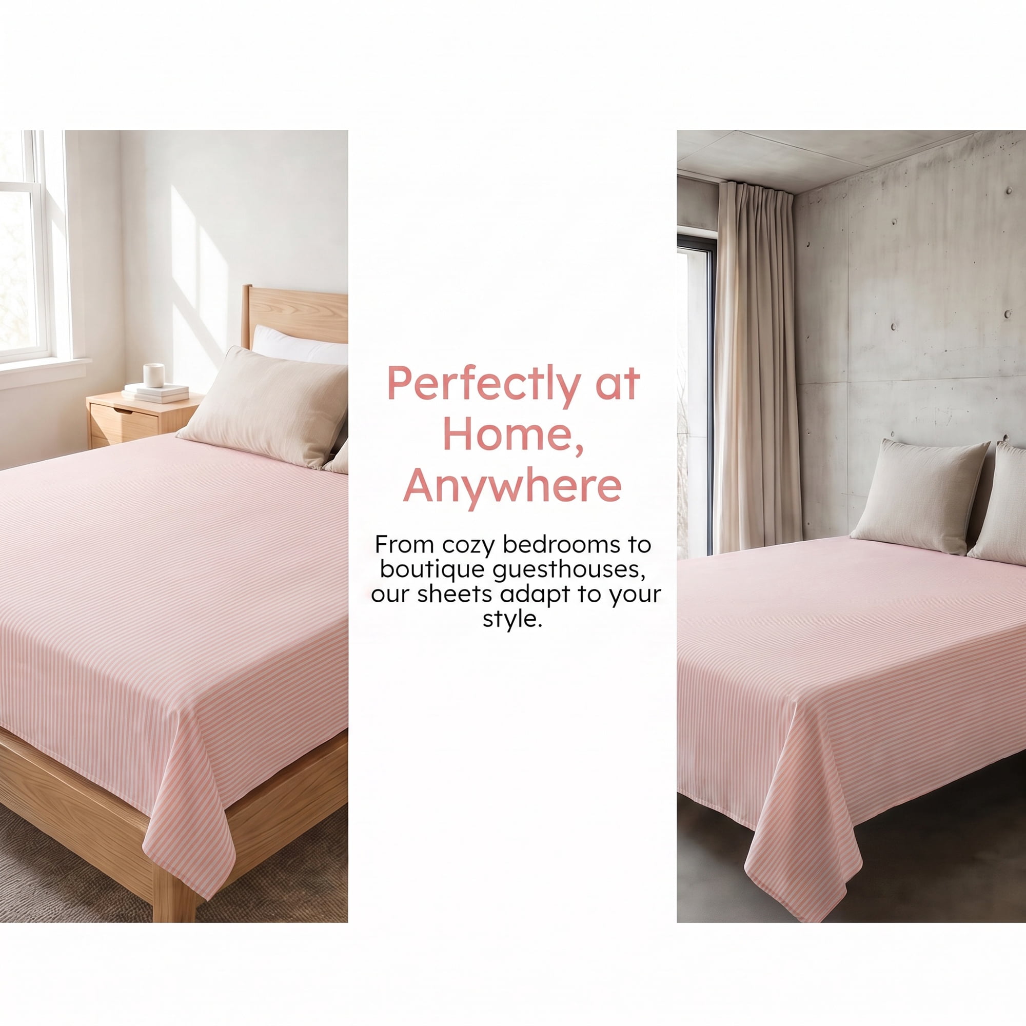Unique Bargains Ployester Soft Flat Sheet Wrinkle Bedding for Bedroom Pink 63"x91"