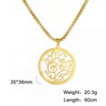 thumbnail image 6 of Hollow Tendril Music Symbol Pendant in Ring Pendant Necklace For Birthday Gifts, 6 of 8