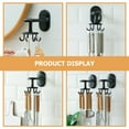 thumbnail image 2 of TOYMYTOY Families Rotatable 8-claw Wall Hook Black ABS 1Set, 2 of 8