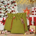 thumbnail image 6 of Pofeuu Yellow Checkered Plaid Print Burlap Bags with Drawstrings Drawstring Gift Bags Pouch Bag for Thankgiving Birthday Party Gift Wrapping Treats and Party Favors-Small, 6 of 9