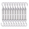 thumbnail image 1 of 10 Pcs M4 Turnbuckles Alele Acier Inoxydable 304 Réglable Turnbuckle (Hook & Hook), 1 of 5