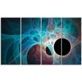 thumbnail image 2 of Fractal Angel Wings in Blue - Abstract Wall Art Canvas, 2 of 3
