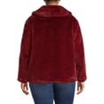 thumbnail image 3 of Time and Tru Women's and Plus Faux Fur Cropped Jacket, 3 of 5