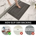 thumbnail image 5 of TOPCHANCES Bathroom Rug Bath Mat, Soft Absorbent Bathroom Mat, Fluffy Shaggy Bath Rug ( 50x80cm, Gray ), 5 of 15