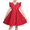 Red Front Button, variant on Sunny Fashion Girls Dress Blush Button Front Swiss Dot Ruffle Cap Sleeve V Neck Wedding Summer Casual 6 Years