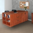 thumbnail image 5 of Regency Legacy Stand Up 2 Desk/ Storage Cabinet/ Lateral File Quad with Bookcase End- Cherry, 5 of 5