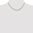 thumbnail image 2 of Auriga 10K Yellow Gold 2.4 mm Flat Beveled Curb Chain Necklace for Women 16", 2 of 6
