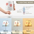 thumbnail image 5 of Hearts with Cats LED Desk Lamp Table Lamp USB Bedside Nightstand Small Lamp for Bedroom Living Room Kids Room, 5 of 8