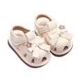 thumbnail image 3 of Shachafan Summer Baby Sandals For Toddlers Breathable Soft Sole With Bow Embroidered Design And Grip Toddler Boys Sandals Size 4, 3 of 9