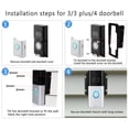 thumbnail image 4 of YAOMOBB Support de Sonnette en Aluminium Angle Réglable pour Porte Vidéo Support Mural en Métal Robuste, 4 of 6