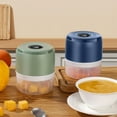 thumbnail image 1 of Picadora de ajo | Mini procesador de alimentos de 100 ml | Cortador de pimienta, chile, carne y verduras | Cuchilla de acero inoxidable | Recargable por USB | Compacto | Apto para lavavajillas | 1, 1 of 6