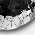 thumbnail image 3 of Designart 'Abstract Broken Wall 3D Design ' Modern wall clock, 3 of 6
