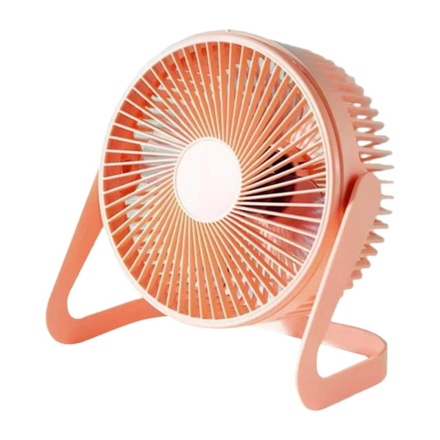 Abanico portátil Mini Ventilador De Mesa Rotación De 360 Grados 5 Aspas Ventiladores De Aire Silenciosos Para Dormitorio Rosa Rosa Magideal Abanico portátil