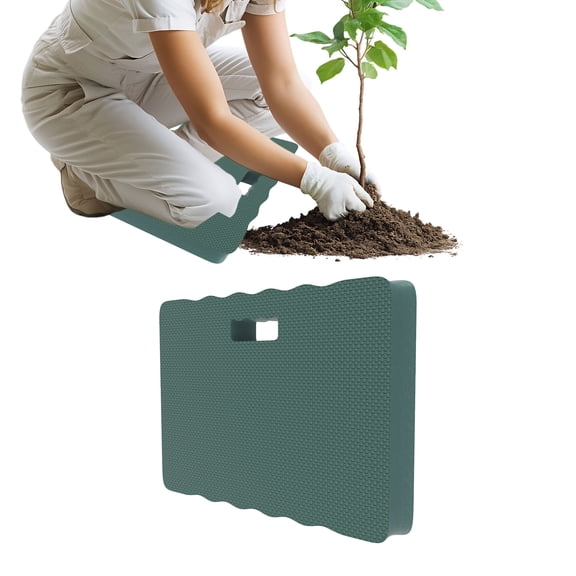 Pure Garden Multipurpose 1.5-Inch EVA Foam Kneeling Pad with Handle (Green)
