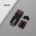 thumbnail image 3 of MYG Stainless Steel Door Padlock Hasp Kit Anti Theft Folding Lock Buckle Plate Hitch, 3 of 8