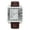 White, variant on Rectangle Watch For Men Personalized Tank Wristwatch Male Fashion Business Casual Quartz Watch with Leather Strap 3ATM Waterproof-Three Multifunction Sub-dials Black Gold