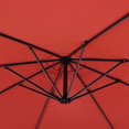 thumbnail image 5 of Global Industrial Cantilever Umbrella w/ Crank, Tilt & Cross Brace, Olefin Fabric, 10'W, Red, 5 of 6