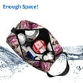 thumbnail image 6 of Goofa Rose Flowers Printed Toiletry Bag with Handle,Large Capacity Travel Makeup Cosmetic Bag for Women, Carry on Airport Airline Compliant Bag, 6 of 9