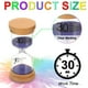 thumbnail image 2 of Temporizador de Arena de 30 Minutos Uxcell, Reloj de Arena de Madera, Reloj de Arena de Vidrio para Juegos, Aula, Cocina, Oficina, Hogar, Púrpura, 2 of 6