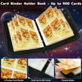 thumbnail image 2 of Trading Card Binder, 4-Pocket Album Book Holder for TCG Game, Fits 400 Cards, 2 of 6