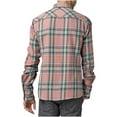 thumbnail image 7 of Afuyipoi Men's Oversized Button-Up Shirts,Casual Slim Fit with Pocket Long Sleeve Shirt Hot Pink XL, 7 of 7