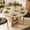 Oak, variant on Gelloan 47" Round Dining Table for 4-6 Persons, Modern Farmhouse Wooden Kitchen Table for Dining Room Kitchen,Brown (Only Table)