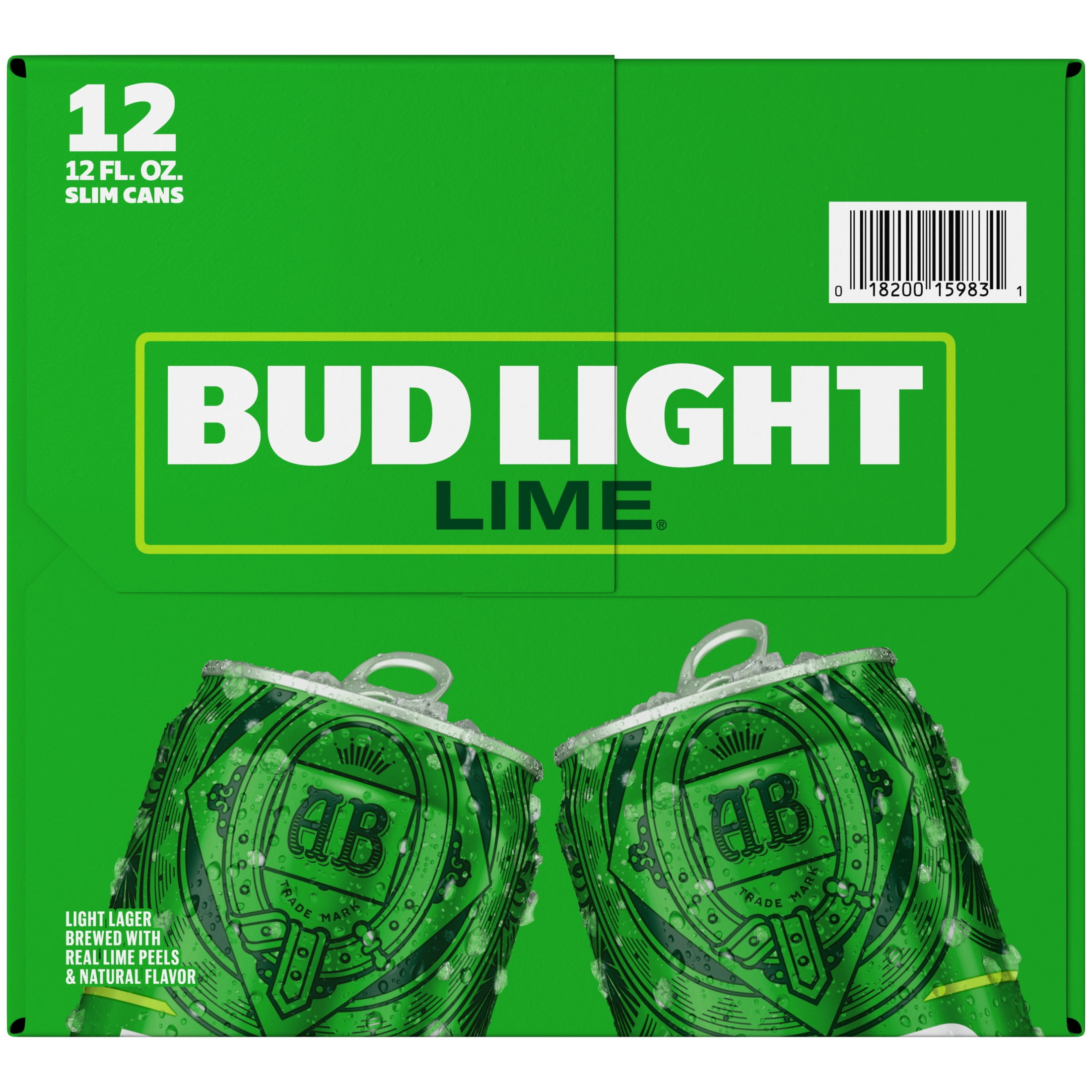 Bud Light Lime American Light Lager Beer 12 pack 12 fl oz Aluminum Cans 4.2% ABV