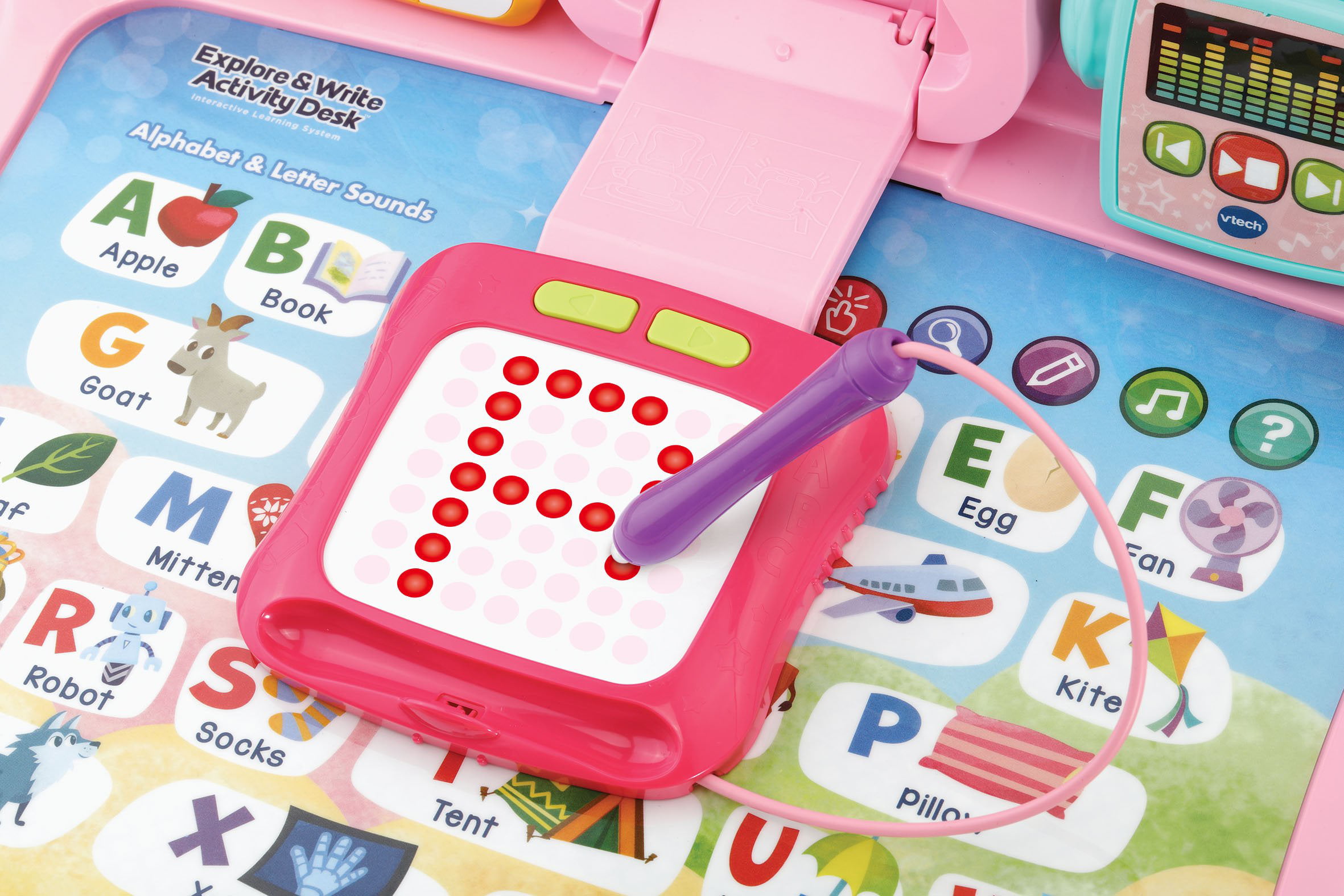 Details about   VTech Explore & Write Kids Fun Play Interactive Teaching Toy Activity Desk Pink 