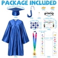 thumbnail image 4 of Alaiyaky Kindergarten Graduation Cap and Gown 2026 Kids Preschool Graduation Shiny Cap Gown Set with Tassel Stole Certificate, 4 of 7