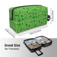 thumbnail image 4 of Goofa St Patrick's Day Printed Toiletry Bag with Handle,Large Capacity Travel Makeup Cosmetic Bag for Women, Carry on Airport Airline Compliant Bag, 4 of 9