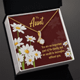 thumbnail image 3 of To My Granddaughter To My Aunt Important Aunt Alluring Ribbon Necklace Message Card, 3 of 20