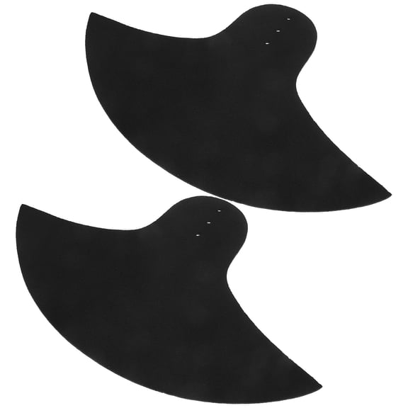 ELAYARD 2Pcs Drum Pad Set Black Rubber Cymbal Mute Pads Portable and Easy to Install