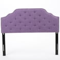 thumbnail image 2 of Light purple fabric headboard in queen size with smooth immaculate texture for refined bedroom decor, 2 of 2