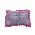 thumbnail image 2 of Bacati - Owls Toddler Pillow in Pink/Grey Print, 100% Cotton Cover, 2 of 10