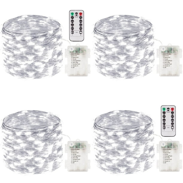Control remoto String Light Albelt, paquete de 4 unidades, 10 m, 100 LED