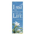 thumbnail image 2 of Celebration Banners 149565 Banner-Je Suis la Résurrection avec des Ourlets de Pôle - 2 x 6 Pieds., 2 of 3
