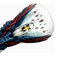 thumbnail image 2 of Golf Club Head Cover Waterproof Leather for Driver Golf Accessories Men Women Golf Gift for Golfers 1/3/5 Fairway Wood Cover USA Flag Eagle Pattern, 2 of 5