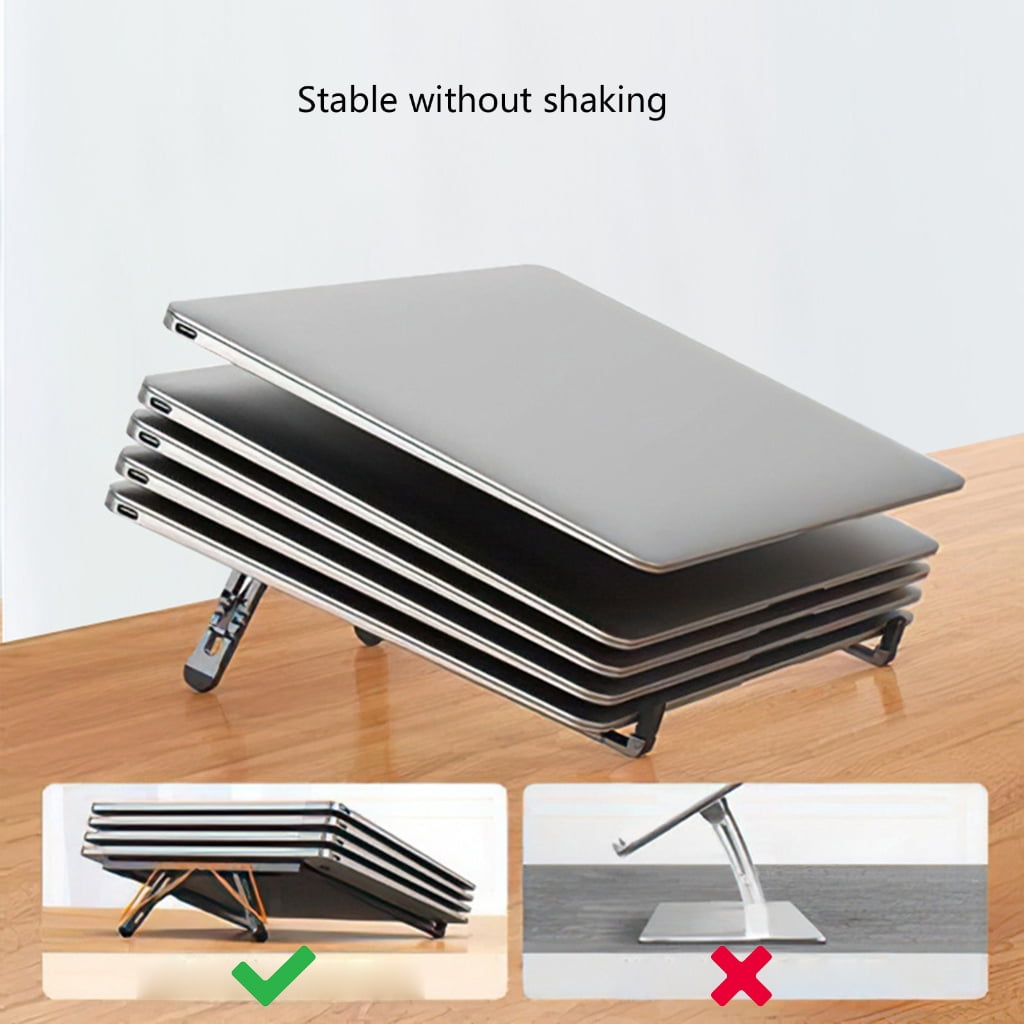 AOOOWER Aluminum Alloy Adjustable Foldable Laptop Stand Portable Aluminium Support Notebook Holder Tablet Base Desk Dissipation