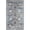 Blue, variant on 2' X 4' Ivory Southwestern Power Loom Non Skid Area Rug