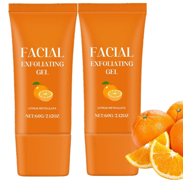 Gel exfoliante facial YG LianKai Orange Enzyme 60 ml (paquete de 2)