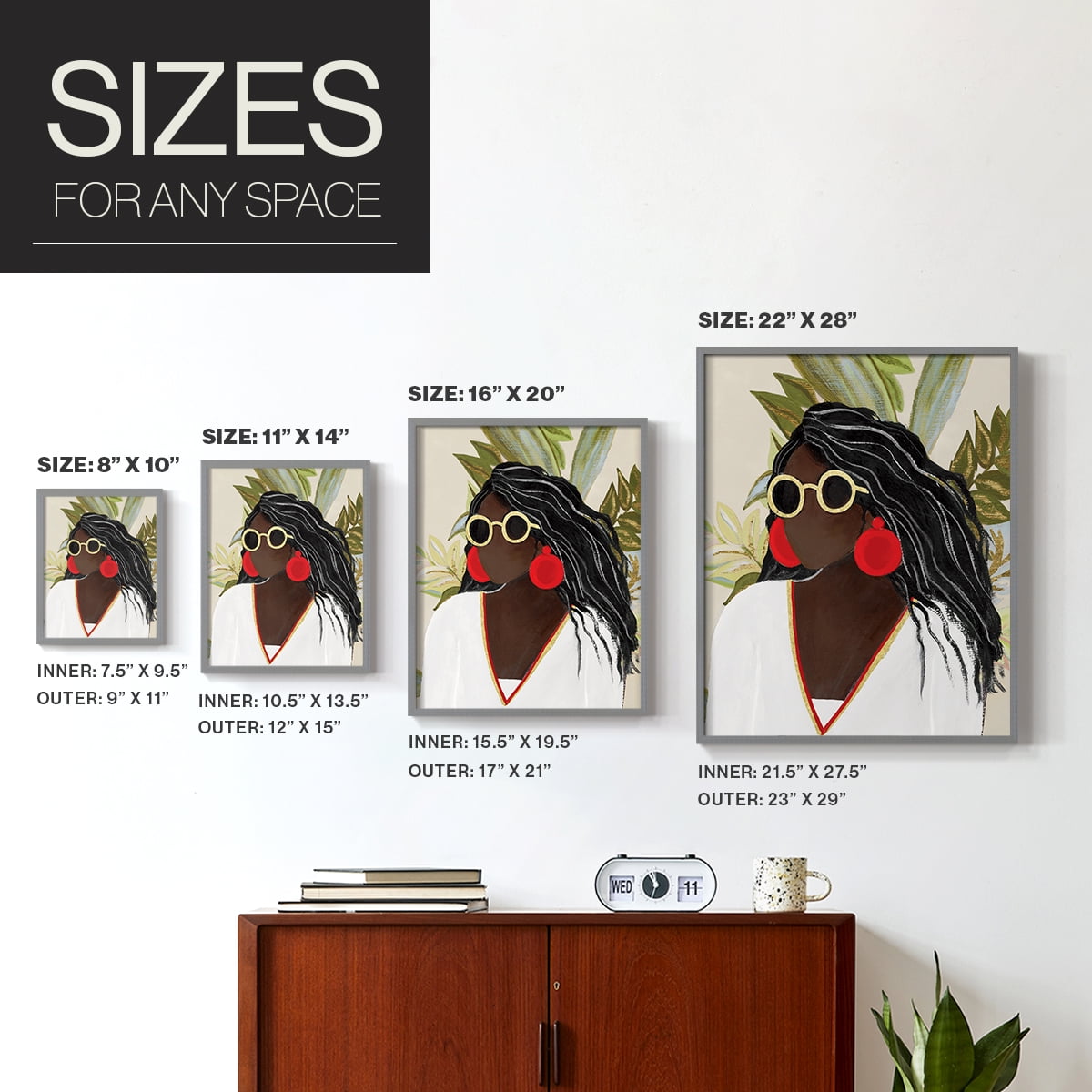 All That Beauty II in Paper Solid Wood 22 x 28 Framed Print