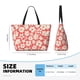 thumbnail image 4 of Easygdp Beige Flowers Bolsa de Viaje de Playa de Gran Capacidad, Bolsa Tote Perfecta para la Playa, Escapadas de Fin de Semana y Viajes, 4 of 7