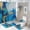 AA-2, variant on Elegant White Marble Texture Shower Curtain Bathroom Sets Toilet Lid Rug, Bath Mat And Contour Mat, Shower Curtain 4Pcs