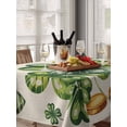 thumbnail image 6 of St Patrick's Day Table Cloth, Waterproof Tablecloth for Rectangle Tables, Green Shamrock Leaf Gold Coin Retro Beige Reusable Washable Fabric Table Cover for Restaurant Kitchen Dining Tables 60"x84", 6 of 9