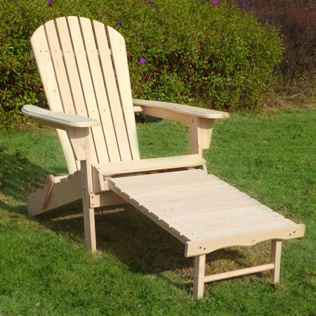 Adirondack Chair Kit with Pullout Ottoman - Walmart.com Adirondack Chair Kit with Pullout Ottoman - Walmart.com