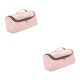 thumbnail image 3 of Seitruly Accesorios para rizadores de pelo Bolsa de almacenamiento Organizador de accesorios de estilo colgante 2piezas Rosa, 3 of 6