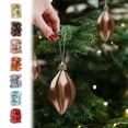 thumbnail image 1 of Fiudx Adornos Navideños con Forma de Palomitas de Maíz, Diseño de Plástico Galvanizado, 12 Piezas para Colgar En El Árbol, Estilo Melocotón Único, Decoración Navideña para Interiores y Exteriores, Am, 1 of 7