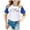 bleu, variante sur Hauts et T-Shirts pour Filles Imprimé Ville Raglan Manches Courtes T-Shirt pour Enfants 3427