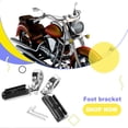 thumbnail image 2 of Pedales de pie de moto de metal Profesional Accesorios de piezas de motociclismo de pedal universal fijo con electroplate de llave de llave de instalación 1 par Inevent VI002307-02, 2 of 6