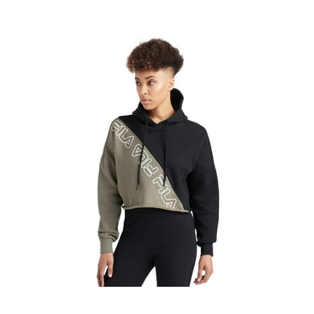 Fila Alianna Womens Active Hoodies Size Xl, Color: Olive/Black